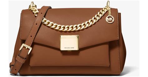 michael kors lita medium brown|crossbody bag michael kors.